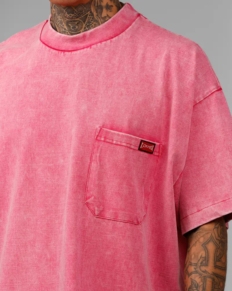Loiter Star Child Pocket T-Shirt Pink 7