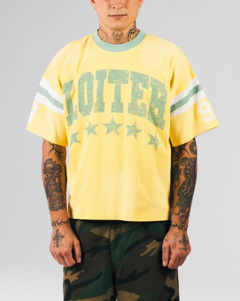 Loiter Star Jersey T-Shirt Yellow 1