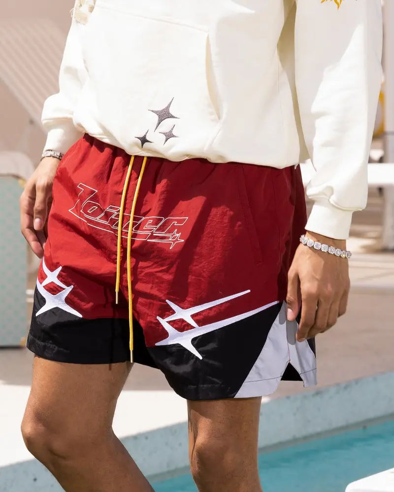 Loiter Starwalker Walk Shorts Red 1
