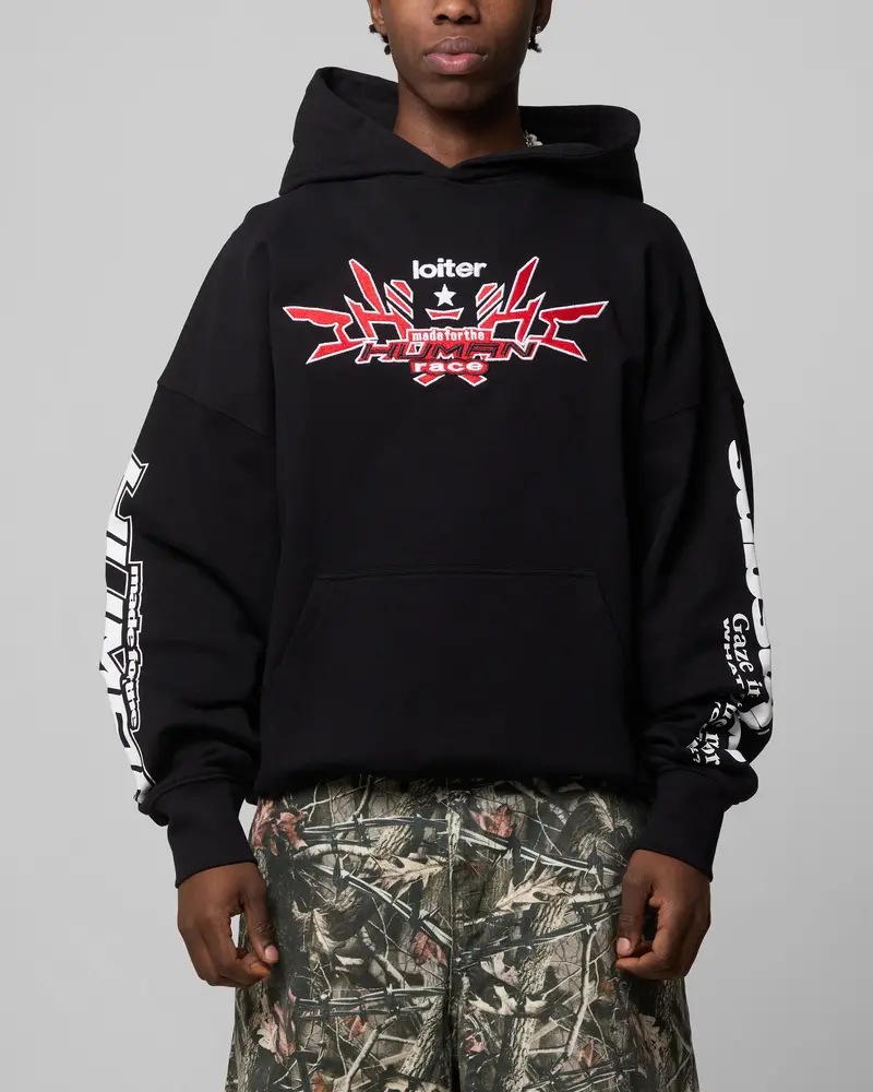 Loiter Substance Hoodie Black 1