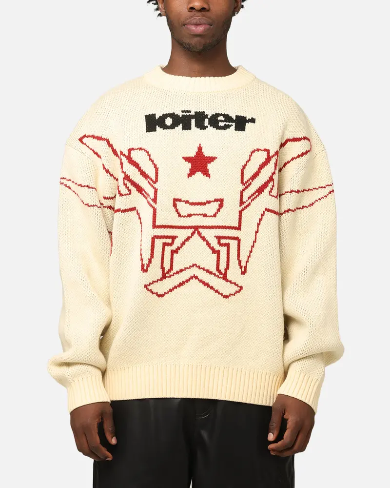Loiter Substance Knit Sweater Off White 1