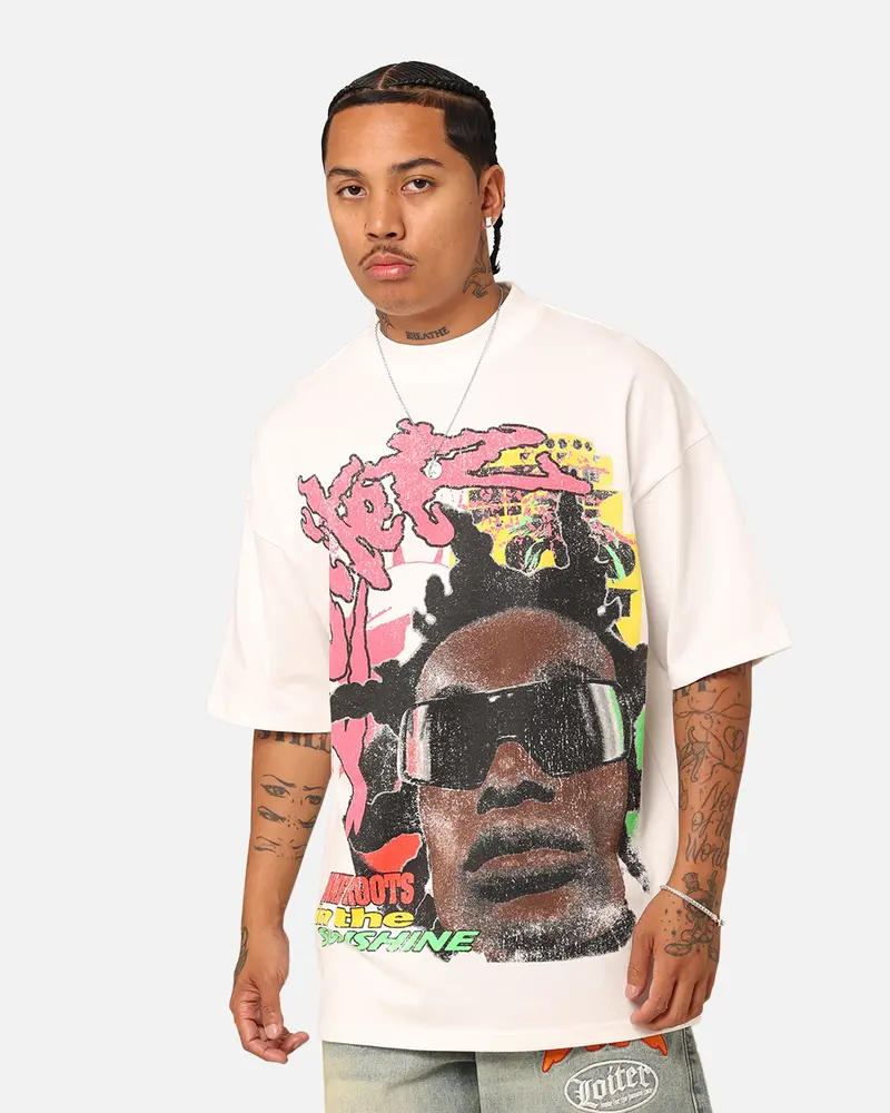 Loiter Summer Roots Oversized T-Shirt Off White 1