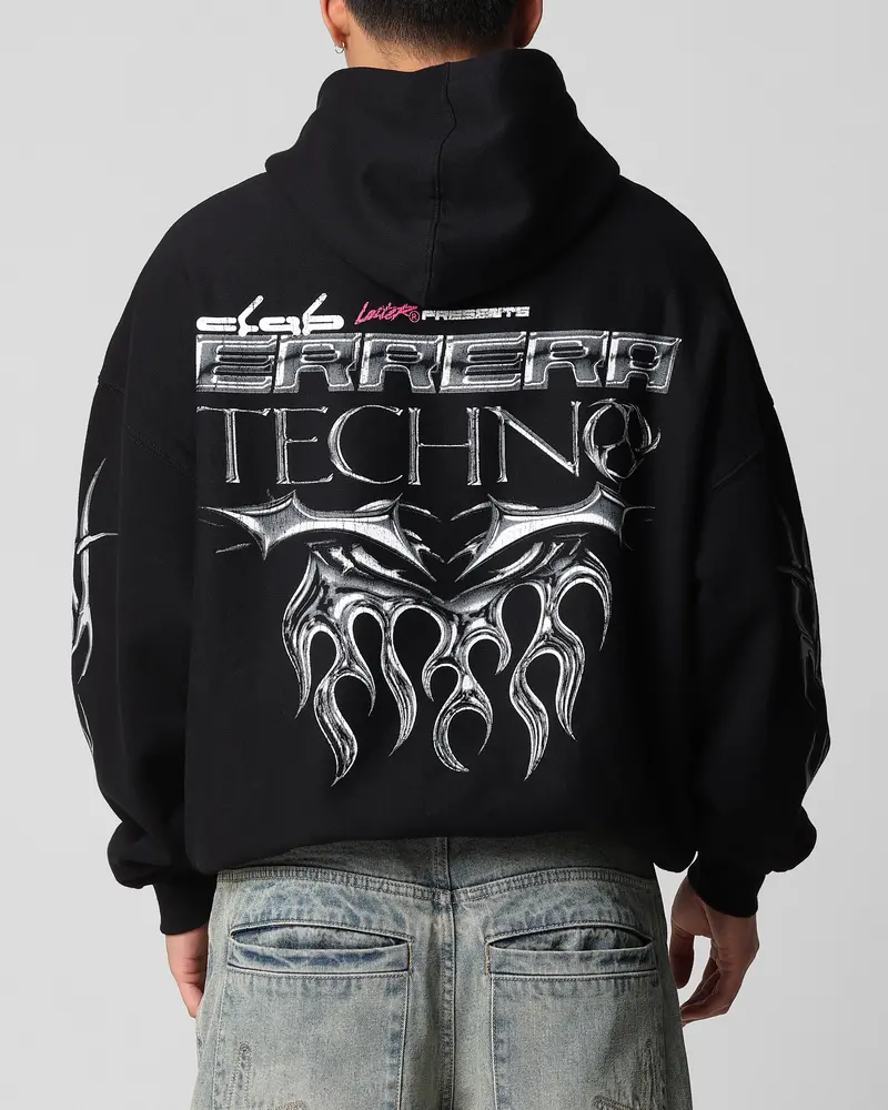 Loiter Techno Hoodie Black 1
