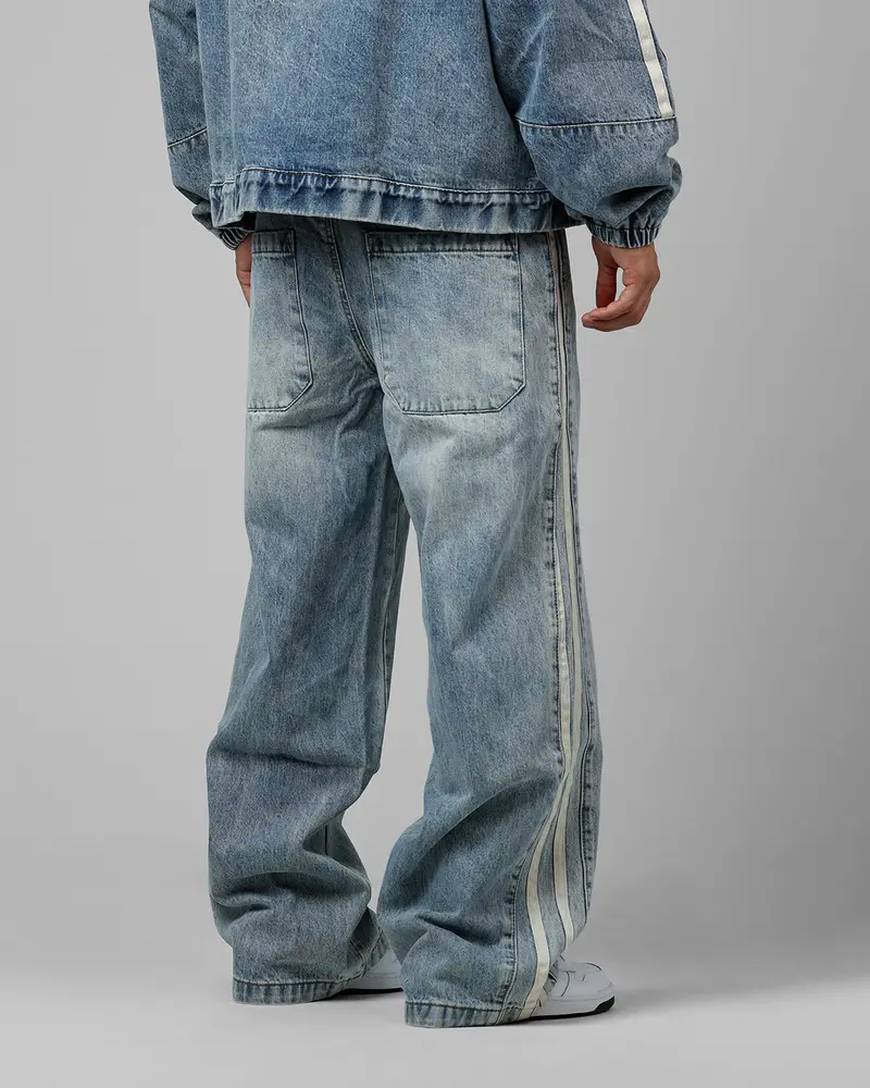 Loiter Track Star Denim Jeans Blue Wash 3