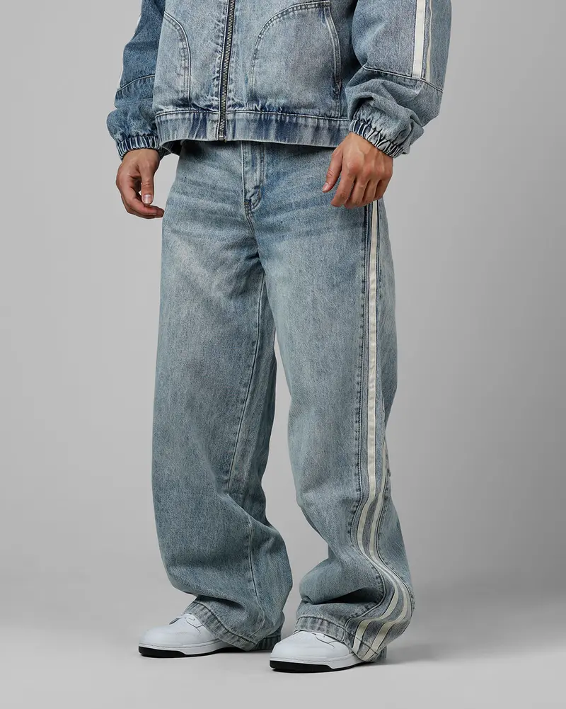 Loiter Track Star Denim Jeans Blue Wash 4