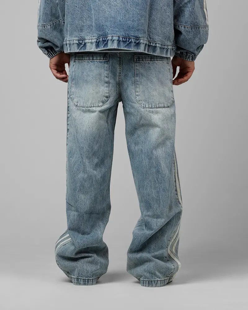 Loiter Track Star Denim Jeans Blue Wash 5
