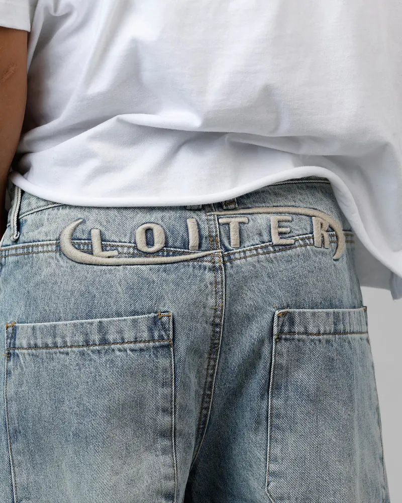 Loiter Track Star Denim Jeans Blue Wash 7