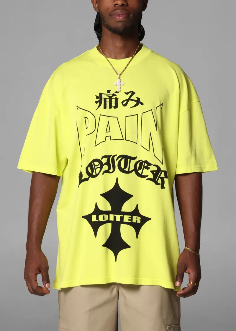 Loiter Ultimate Pain T-Shirt Cyber Green 1