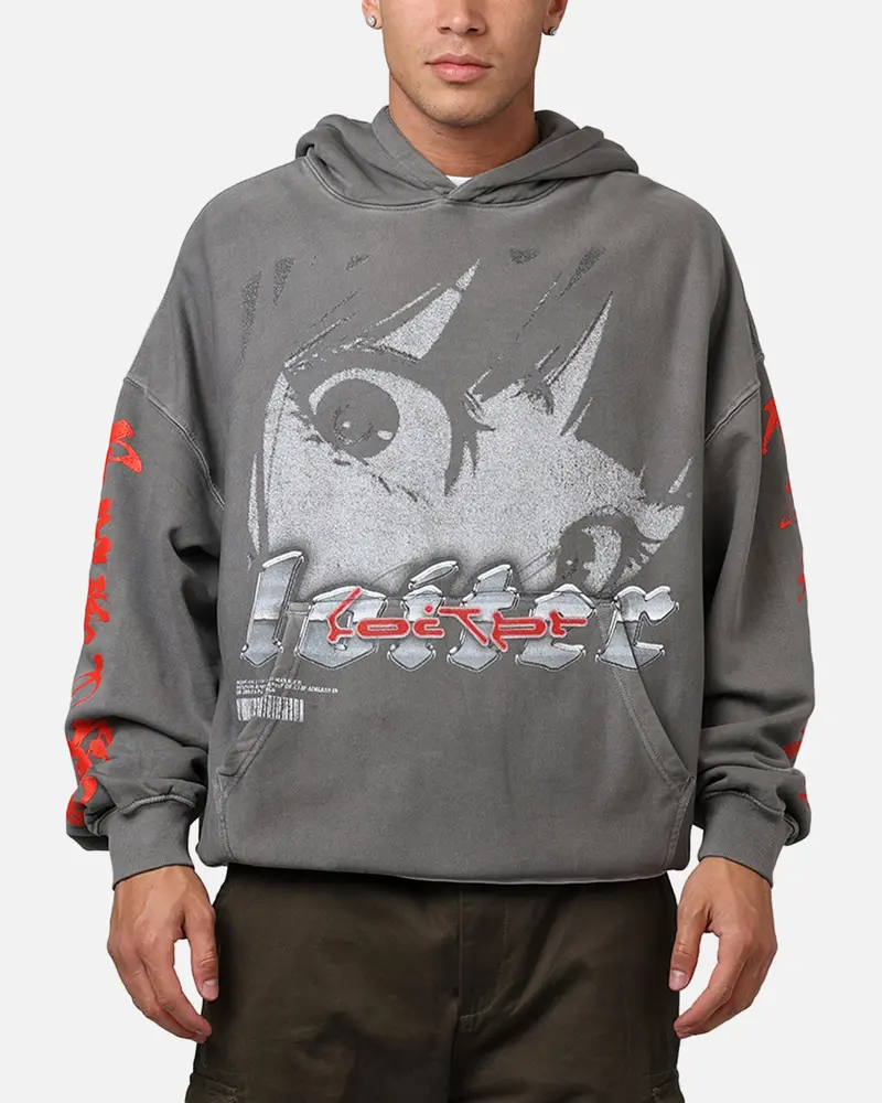 Loiter Ultimate Vengeance Vintage Hoodie Charcoal 1