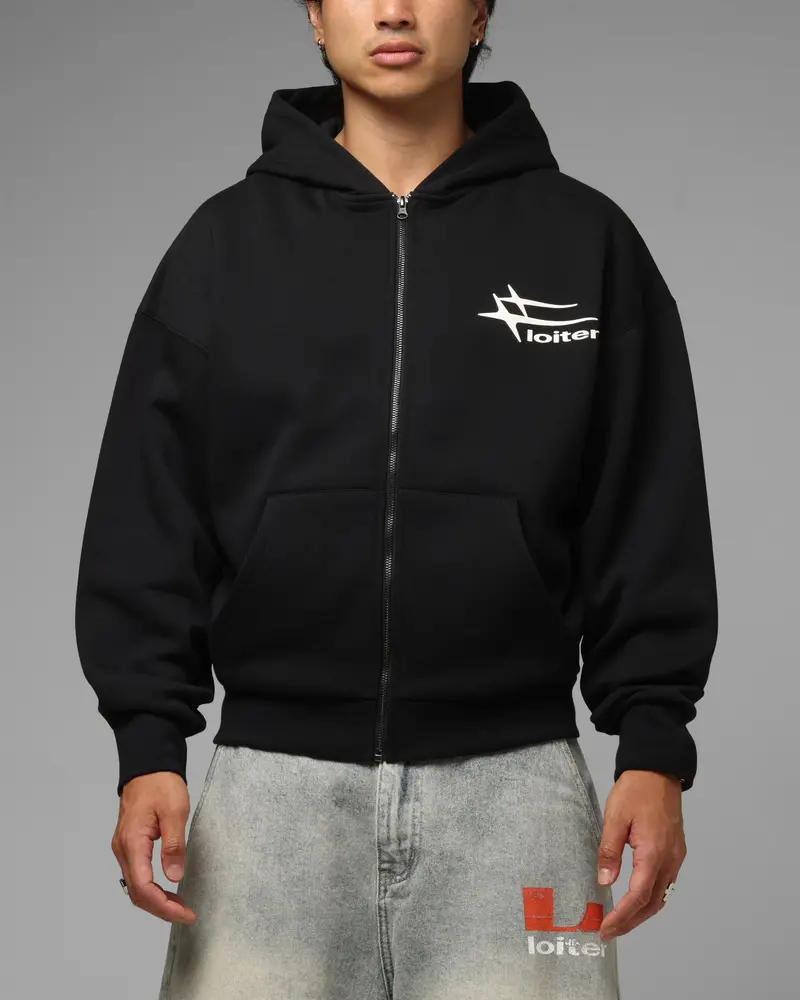 Loiter Ultra Hybrid Zip Hoodie Black/Camo 2