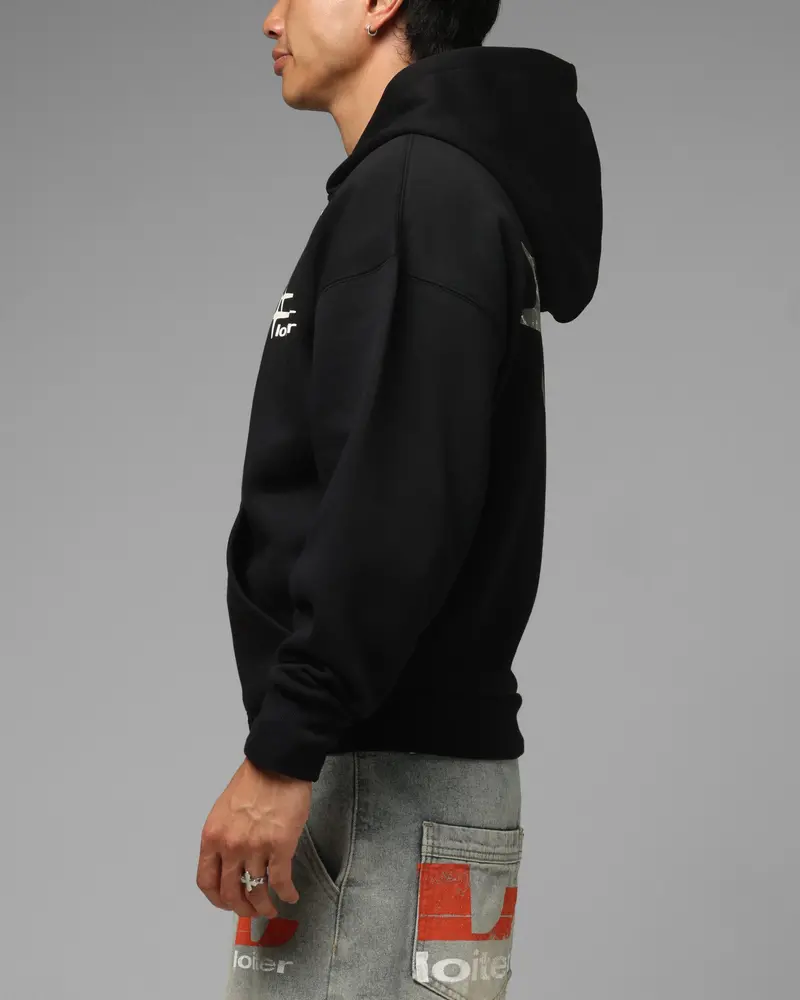Loiter Ultra Hybrid Zip Hoodie Black/Camo 6