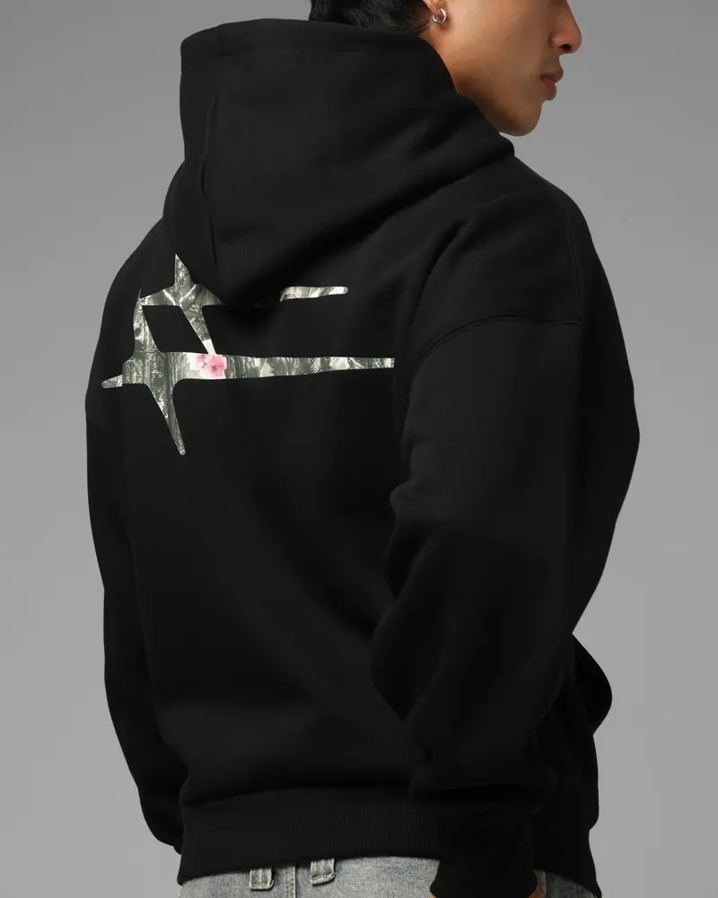 Loiter Ultra Hybrid Zip Hoodie Black/Camo 7