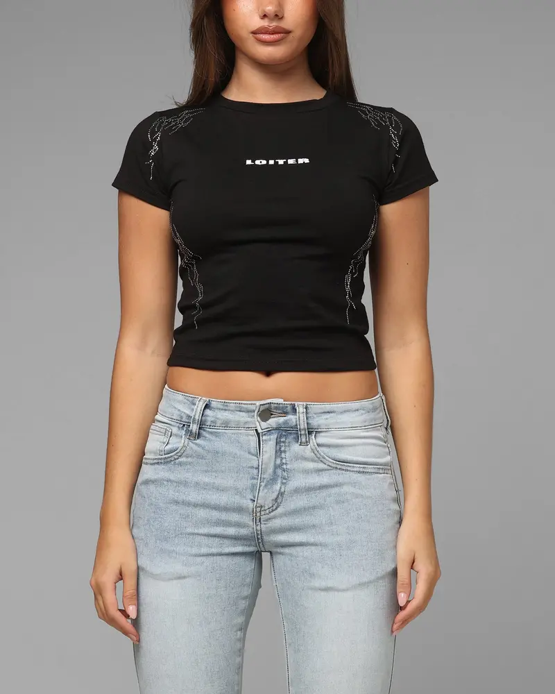 Loiter Women's Opaque Baby T-Shirt Black 1