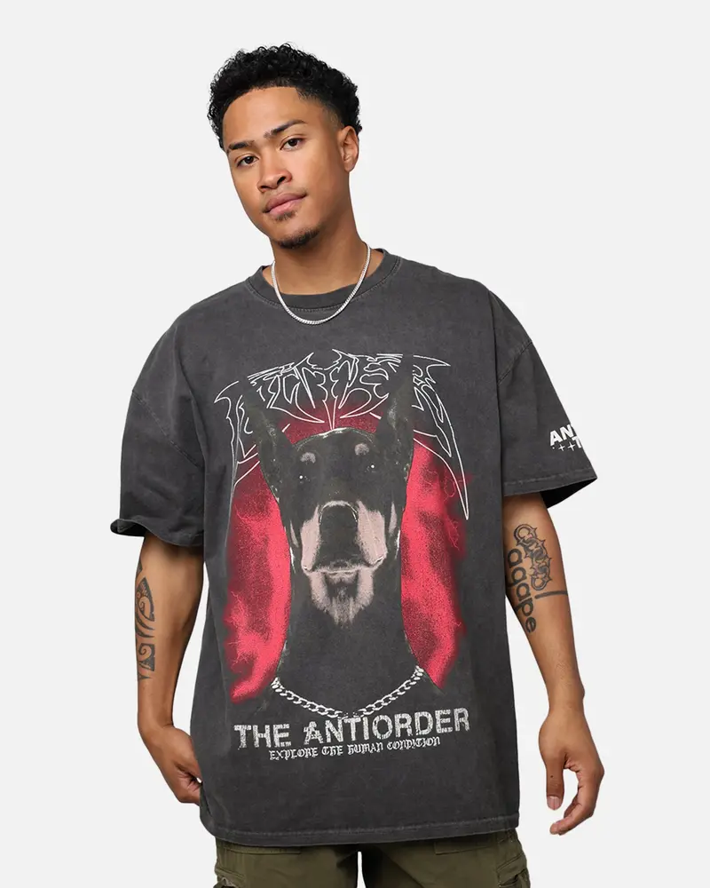 Loiter X The Anti Order Anti Tour Vintage T-Shirt Black Wash 1