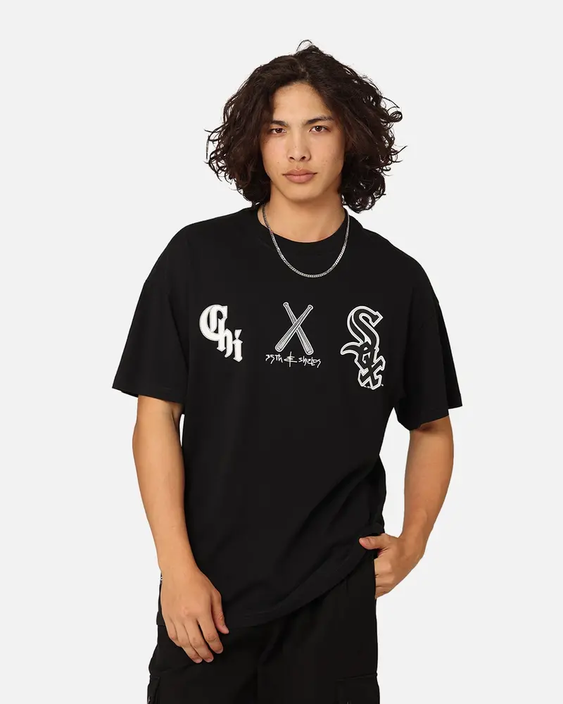 Majestic Athletic Chicago White Sox City Graphic T-Shirt Faded Black 1