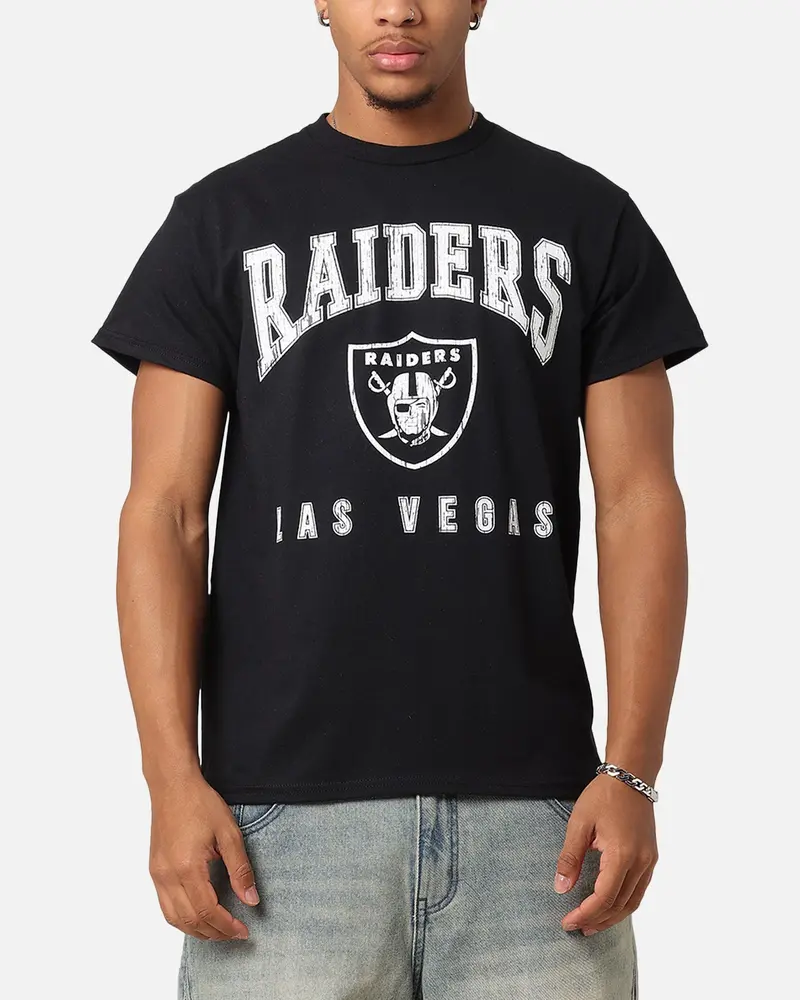 Majestic Athletic Las Vegas Raiders Blecker Team Arch T-Shirt Black 1