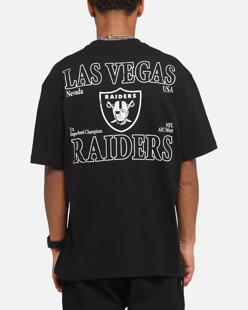 Majestic Athletic Las Vegas Raiders Cassell Wordmark T-Shirt Black 1