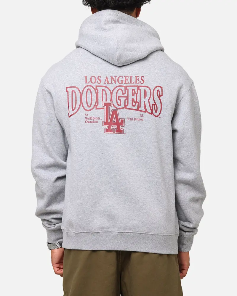 Majestic Athletic Los Angeles Dodgers Arch Mercer Hoodie Grey Marle 1