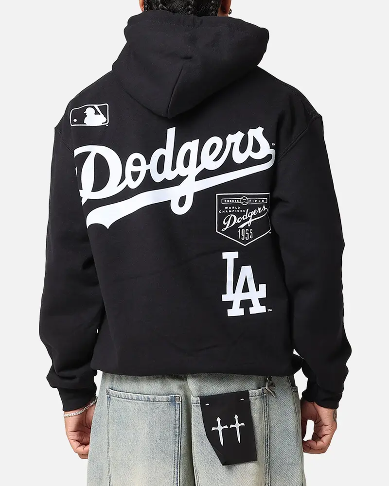 Majestic Athletic Los Angeles Dodgers Arch Stack Hoodie Black 1