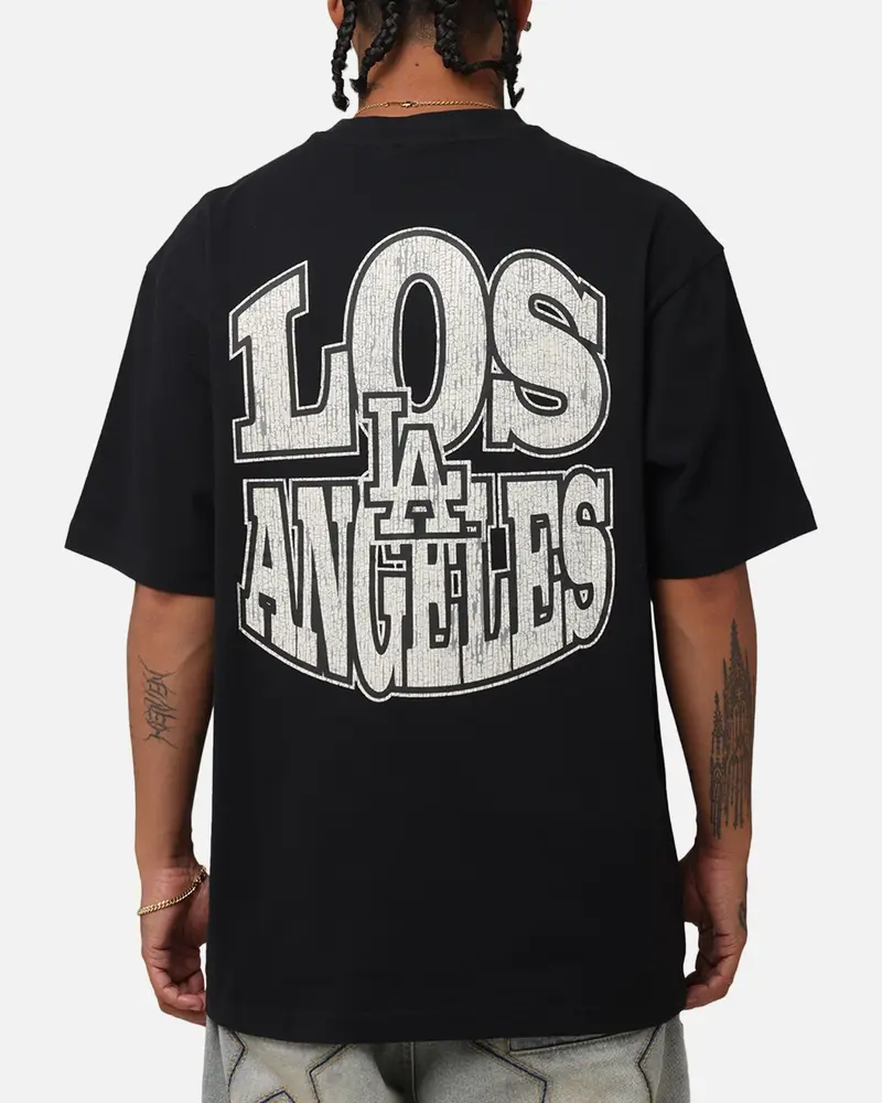 Majestic Athletic Los Angeles Dodgers Kenmare City Bulge T-Shirt Black 1