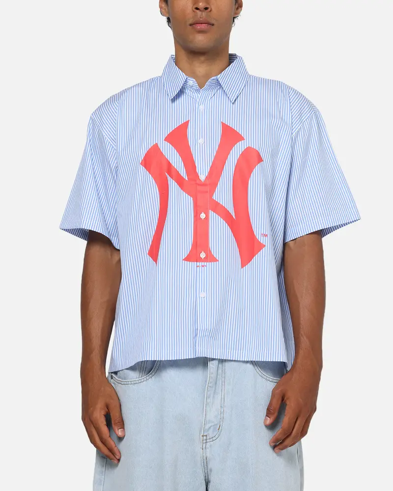 Majestic Athletic New York Yankees Graphic Boxy Shirt White/Blue 1