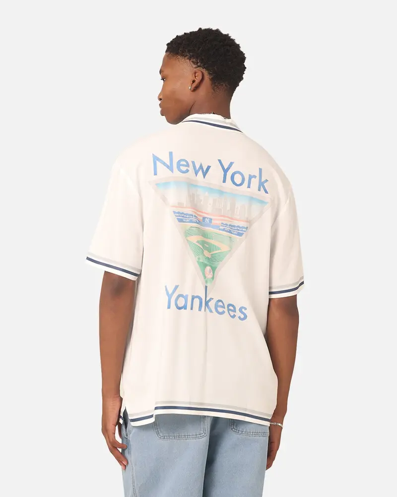 Majestic Athletic New York Yankees Mlb Team Shirt Vintage White 1