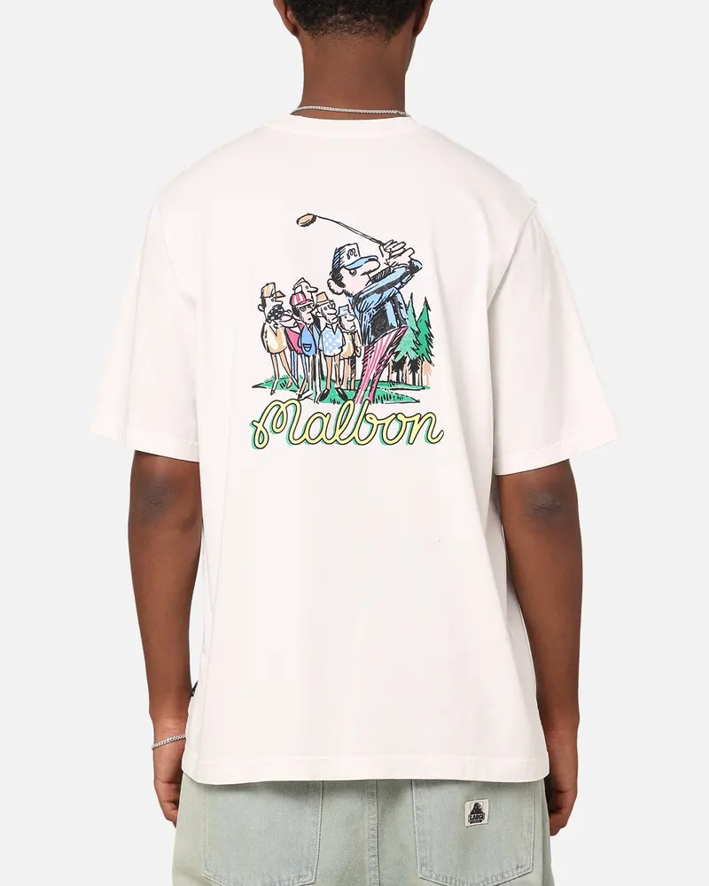 Malbon Founders Short Sleeve Pocket T-Shirt White 1
