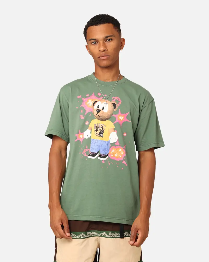 Market 32-Bit Bear T-Shirt Fern 1