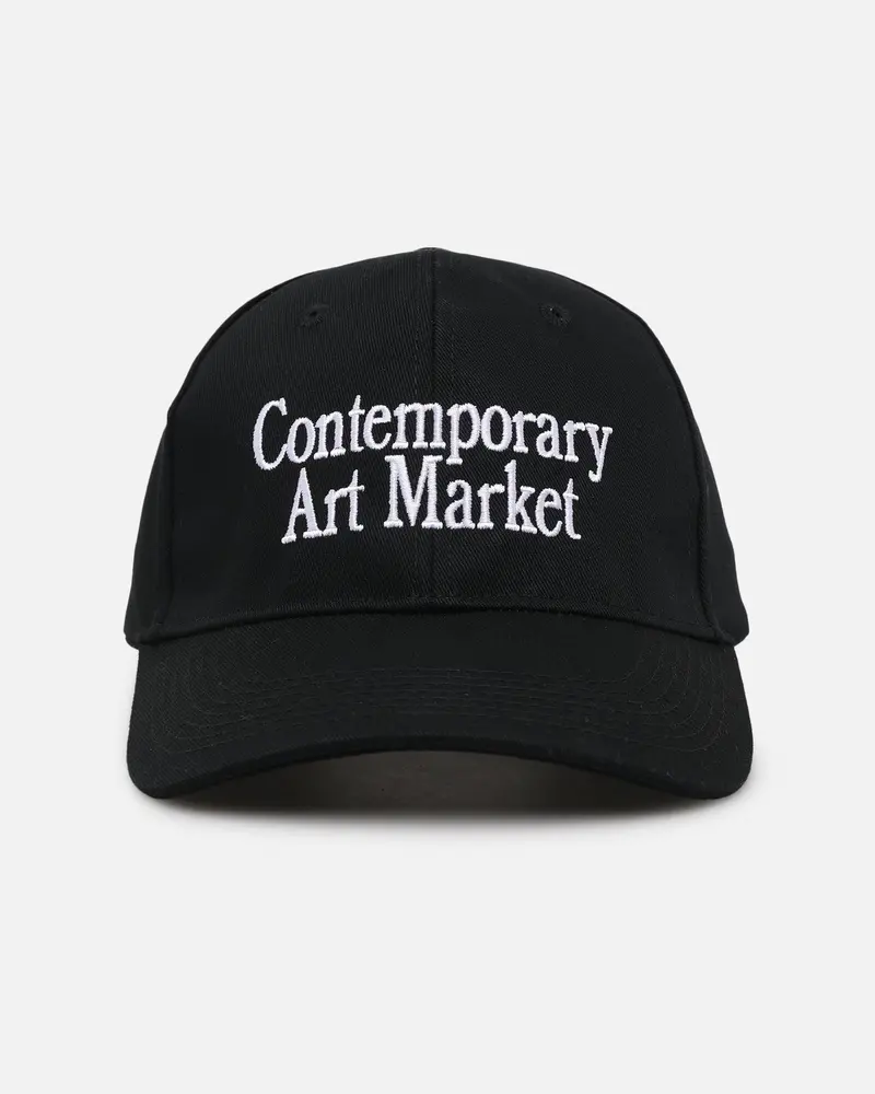 Market Contemporary Art 6 Panel Snapback Black 1