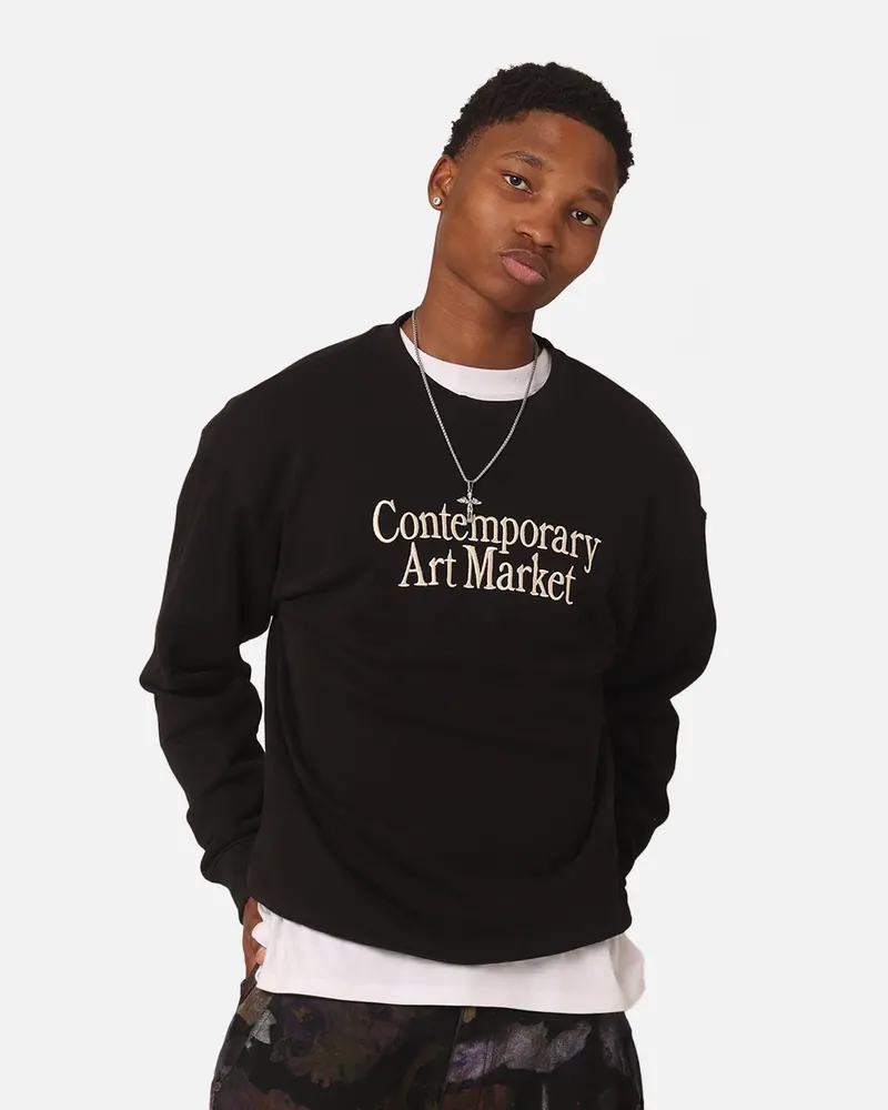 Market Contemporary Art Market Crewneck Black 1