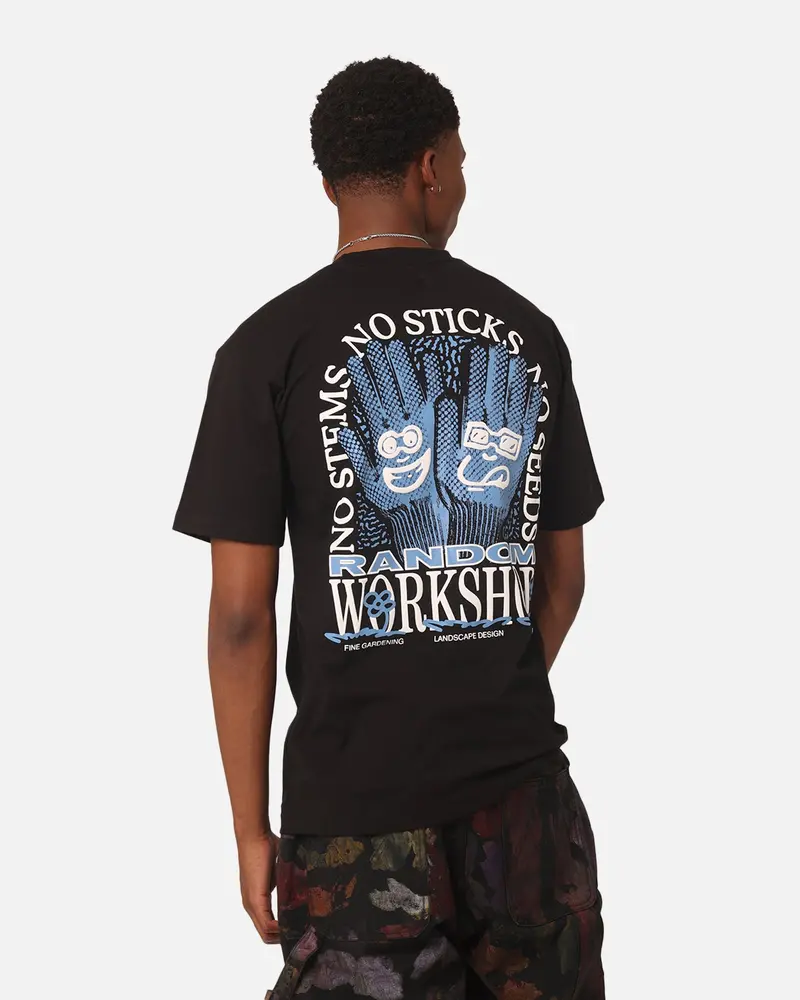 Market Flowerbed T-Shirt Black 1
