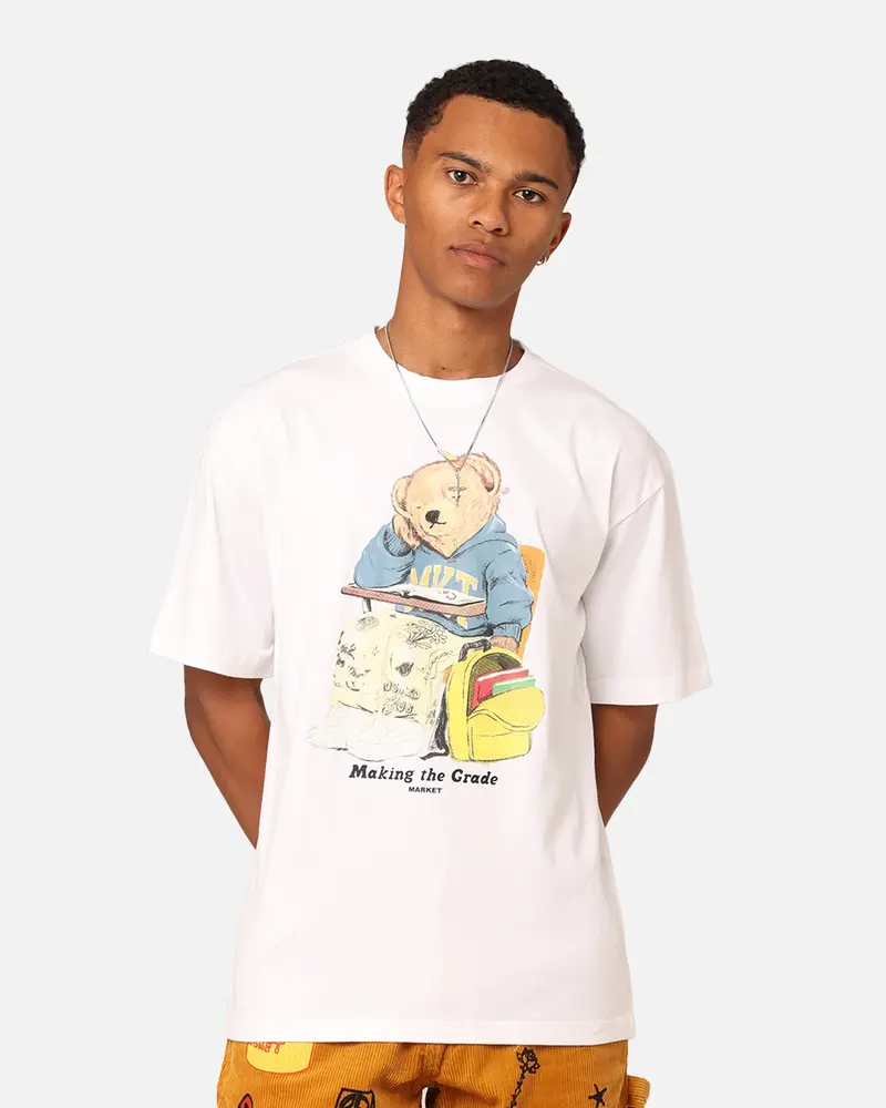 Market Making The Grade Bear T-Shirt White 1