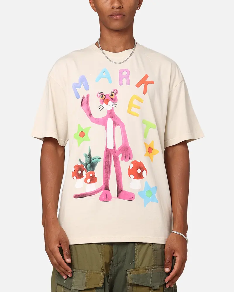 Market Pink Panther Nostalgia T-Shirt Ecru 1