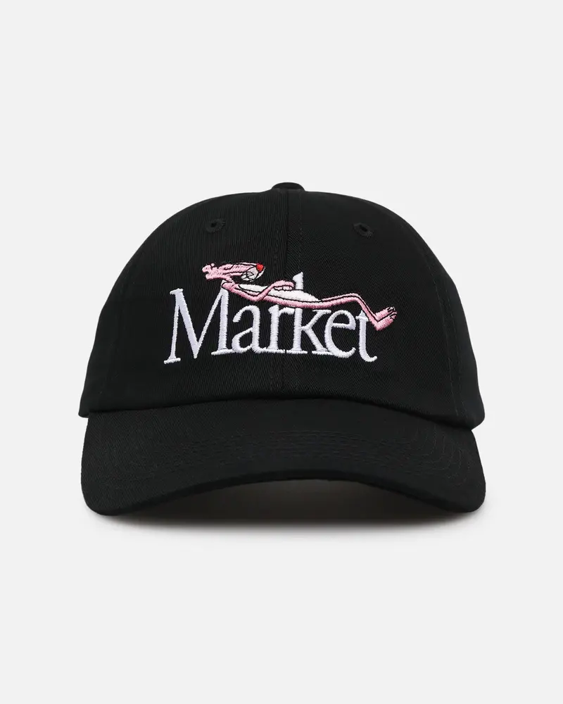 Market Pink Panther Sleepy 6 Panel Snapback Black 1