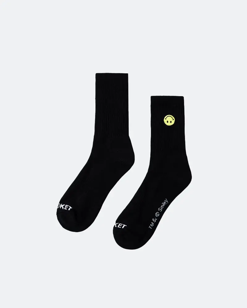 Market X Smiley Grand Slam Socks Black 1