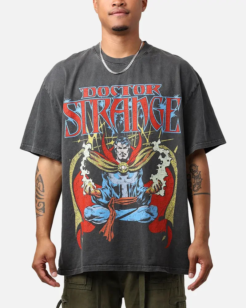 Marvel Doctor Strange Heavyweight Vintage T-Shirt Black Wash 1