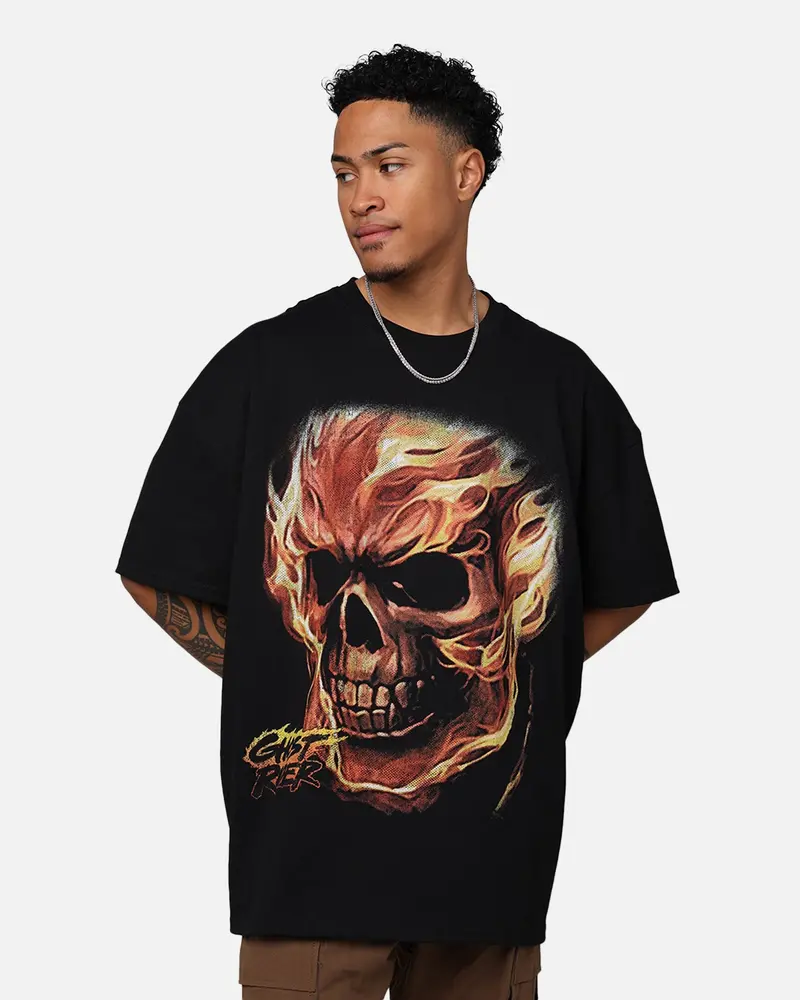 Marvel Ghost Rider Heavyweight T-Shirt Black 1