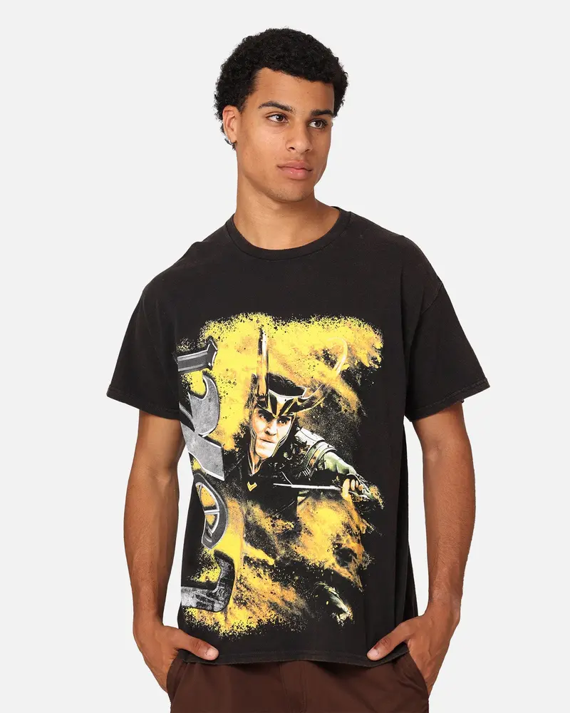 Marvel Loki Series Vintage T-Shirt Black Wash 1