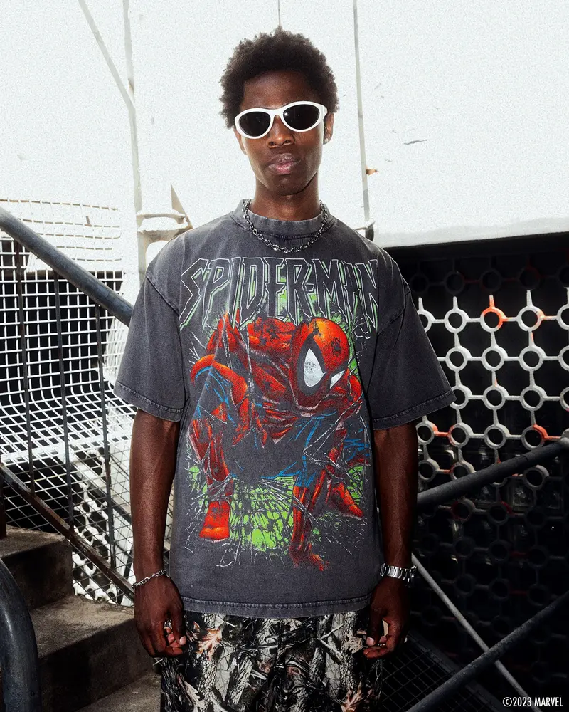 Marvel Spider-Man T-Shirt Charcoal 1