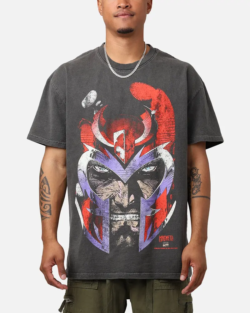 Marvel X-Men Magneto Heavyweight T-Shirt Black Wash 1