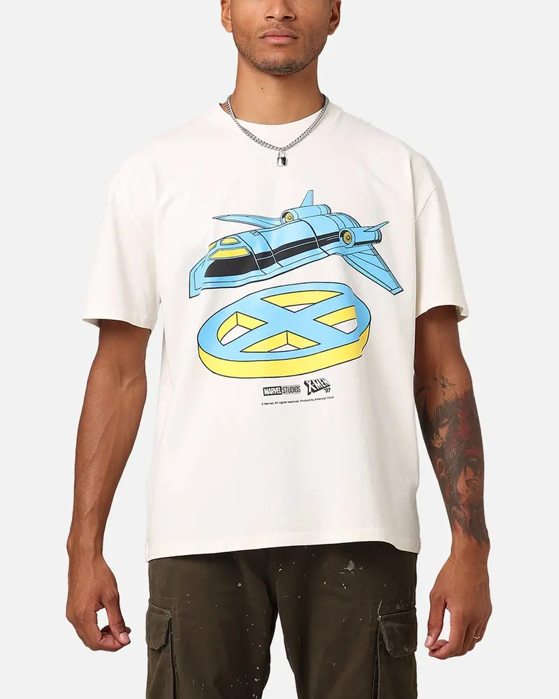 Marvel X-Men The Blackbird Heavyweight T-Shirt Off White 1