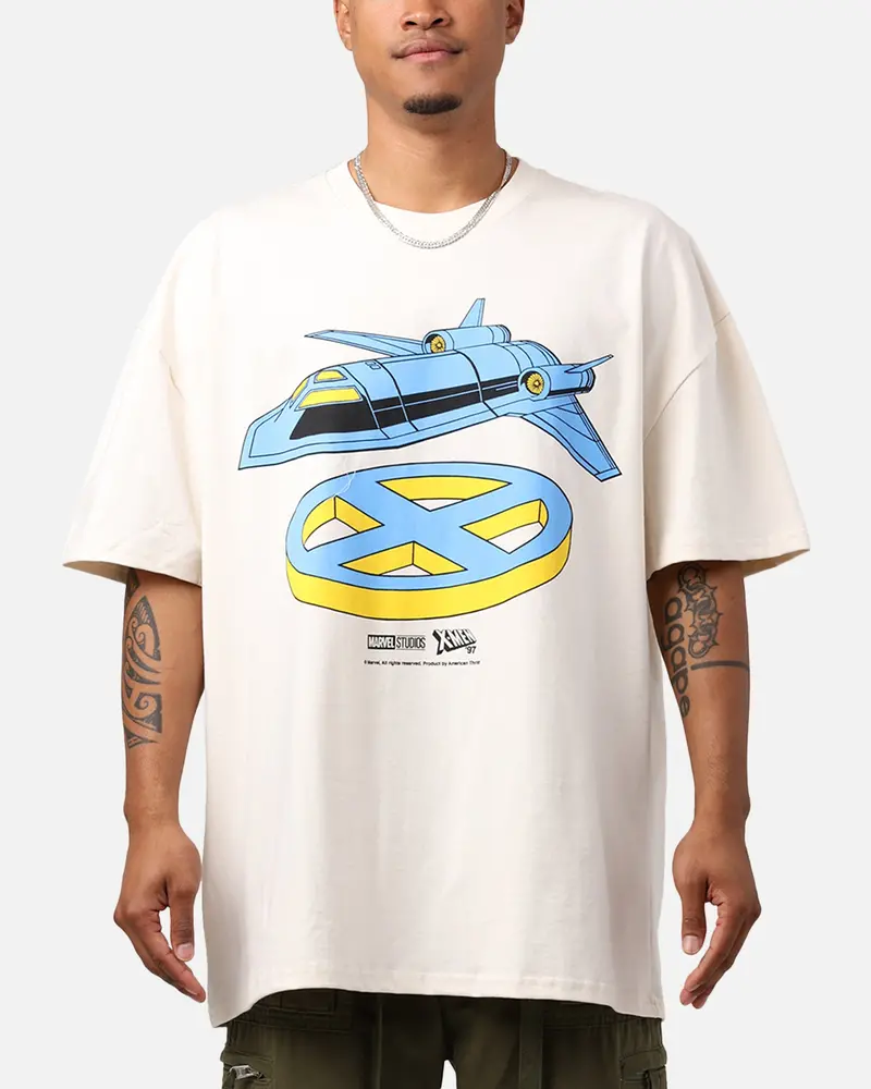 Marvel X-Men The Blackbird Heavyweight T-Shirt Off White 1