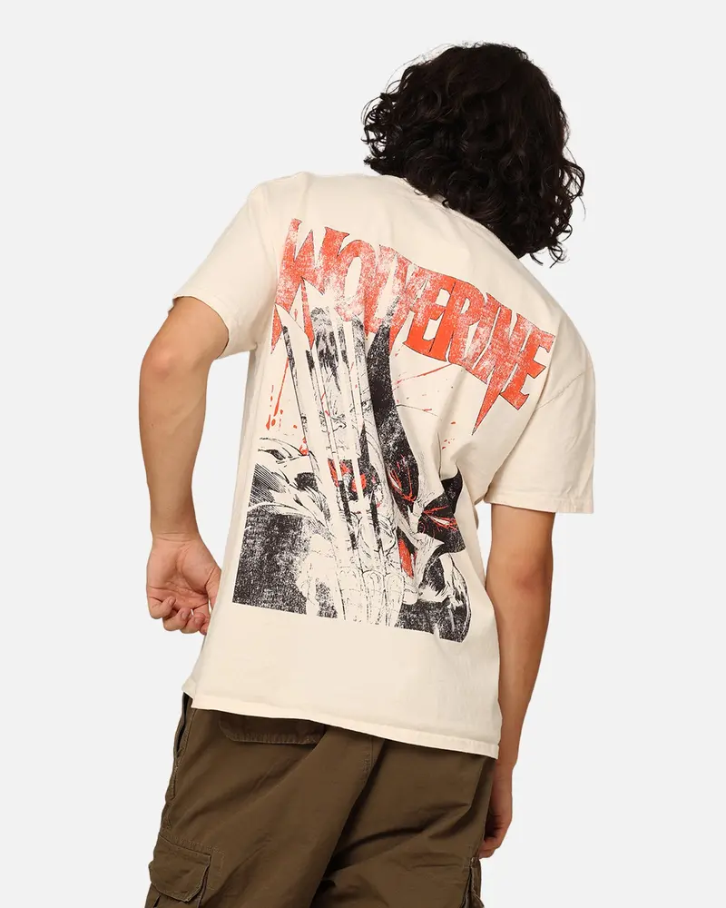 Marvel X-Men Wolverine Heavyweight T-Shirt Off White 1