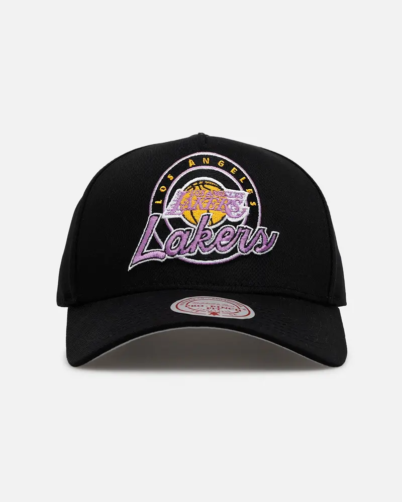 Mitchell & Mess Los Angeles Lakers 'City Of Champions' Pro Pinch Snapback Black 1