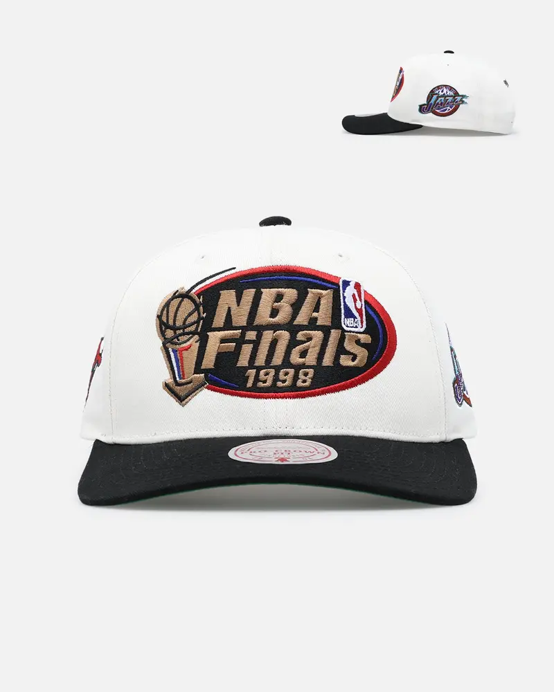 Mitchell & Ness 1998 Nba Finals Snapback White Cream/Black 1