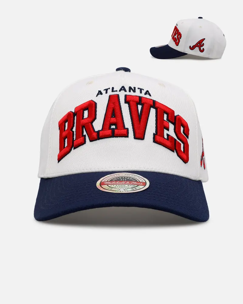 Mitchell & Ness Atlanta Braves 'Arch' Mvp Snapback Cream 1