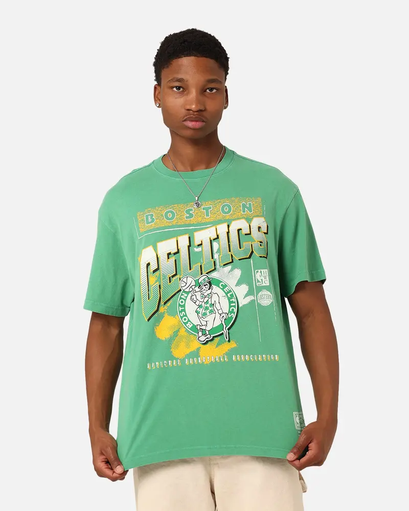 Mitchell & Ness Boston Celtics Brush Off 2.0 T-Shirt Green 1