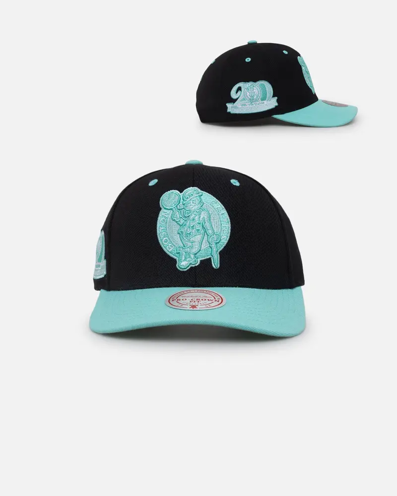 Mitchell & Ness Boston Celtics "Ice Blue" Script Origin Snapback Black/Ice Blue 1