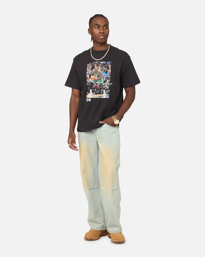 Mitchell & Ness Boston Celtics Shaquille O'neal Dunk 'Luck Of The Irish' T-Shirt Faded Black 2