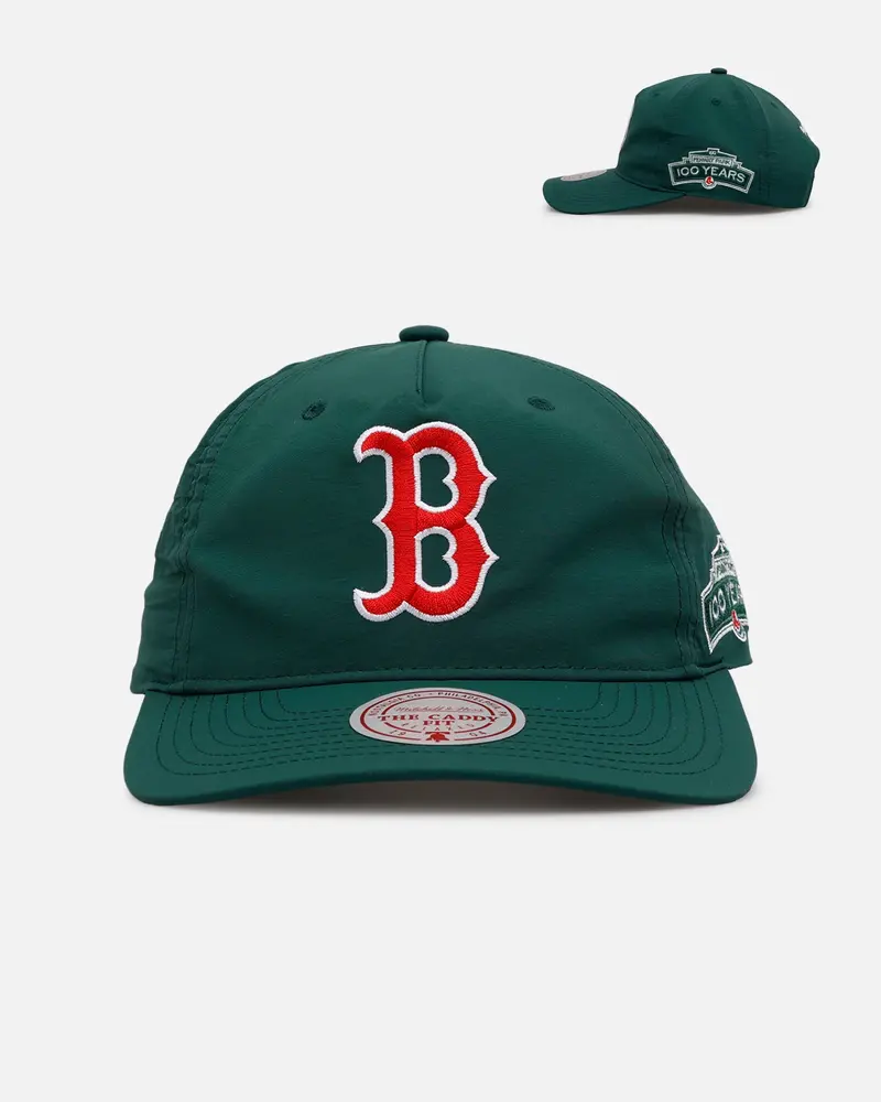 Mitchell & Ness Boston Red Sox 'Matte Nylon 2.0' Caddy Fit Snapback Green 1